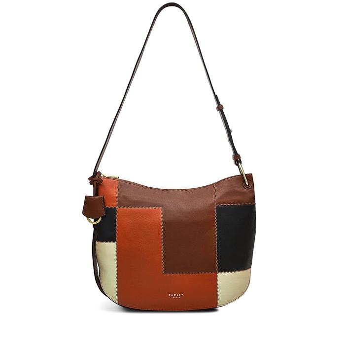  London Acorn Way - Patchwork, Medium Ziptop Crossbody