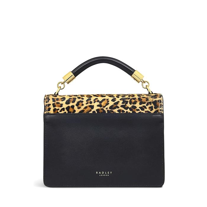  London Adie Road - Faux Leopard, Small Flapover Cross Body