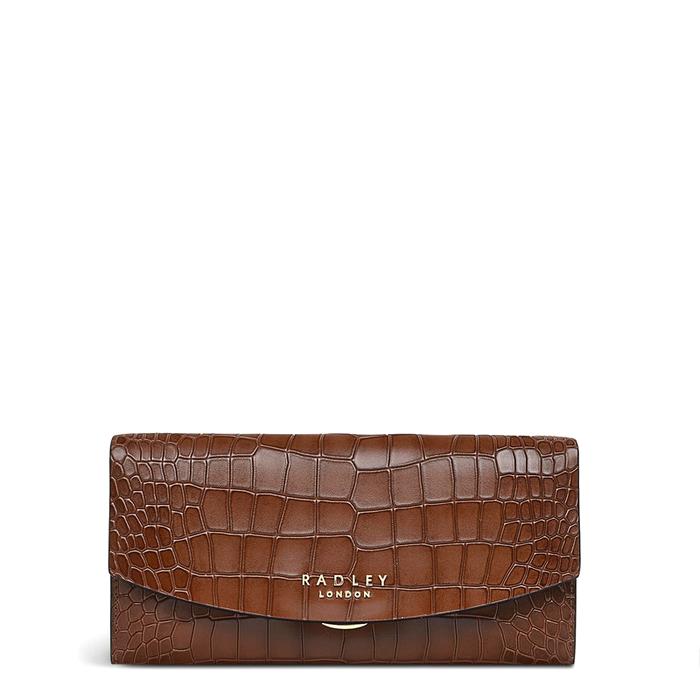  London Apsley Road - Faux Croc, Large Flapover Matinee