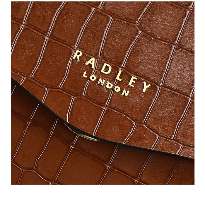  London Apsley Road - Faux Croc, Medium Flapover Tote