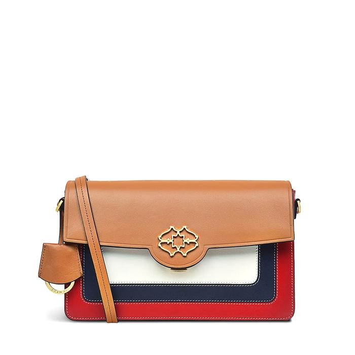  London Apsley Road - Inlay, Medium Flapover Crossbody