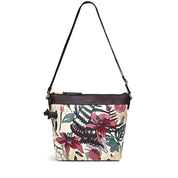  London Botanical Floral, Medium Crossbody Ziptop