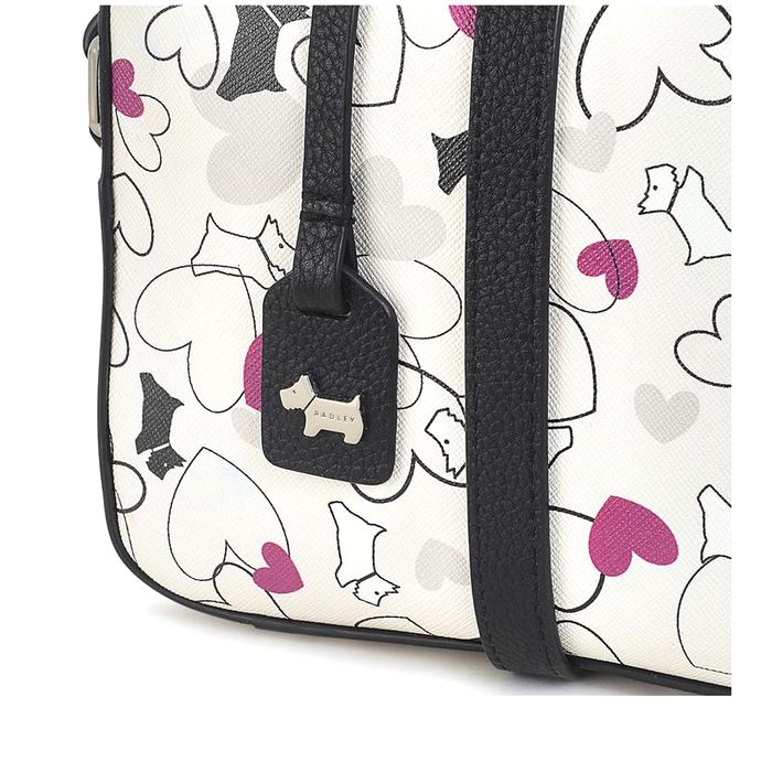  London Camo Heart Responsible, Mini Zip-Around Cross Body