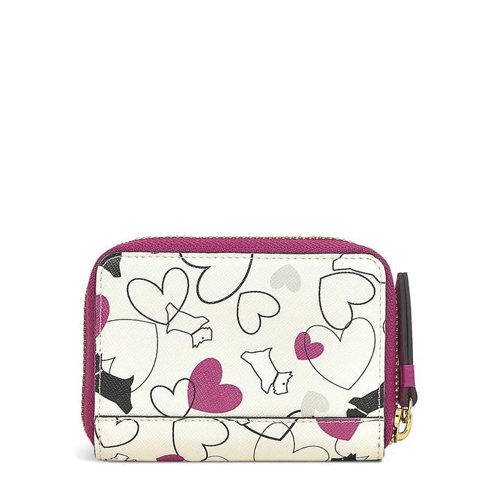  London Camo Heart Responsible, Small Zip-Around Purse