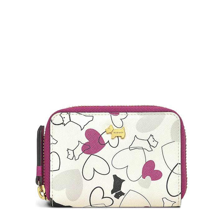  London Camo Heart Responsible, Small Zip-Around Purse