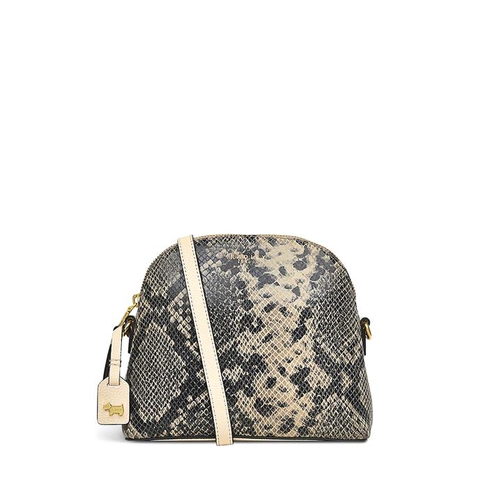  London Chelsea - Faux Python, Mini Zip-Top Cross Body