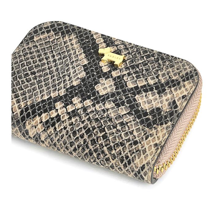  London Chelsea - Faux Python, Small Zip-Around Purse