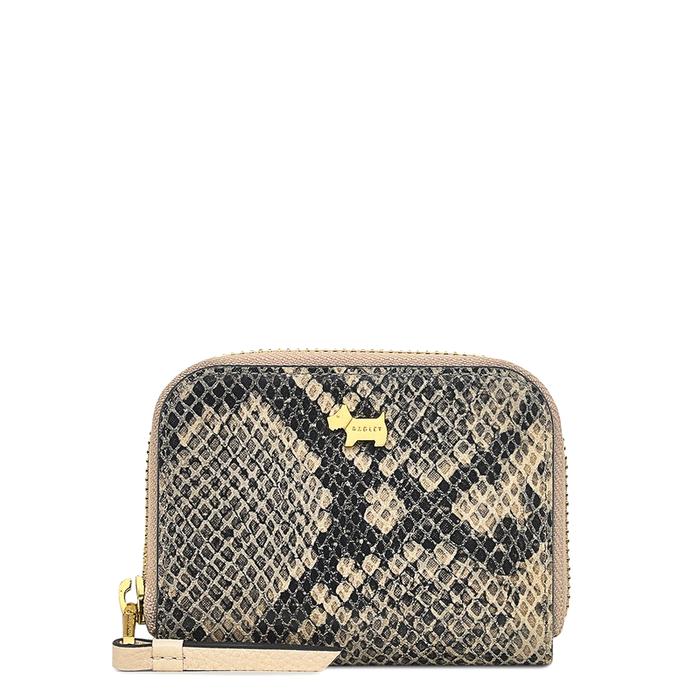  London Chelsea - Faux Python, Small Zip-Around Purse