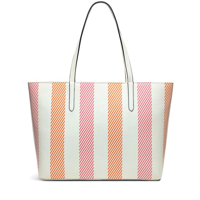  London Chrisp Street - Stripe, Large Ziptop Tote