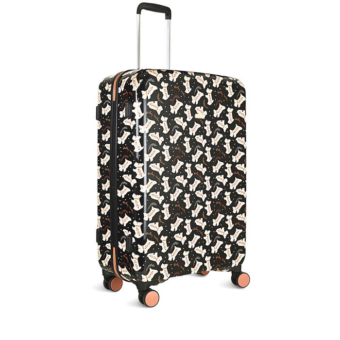  London Dotty Dog, 4 Wheel Large Suitcase