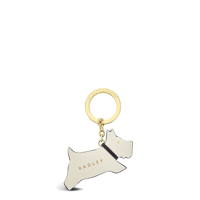  London Double Trouble Radley, Leather Keyring