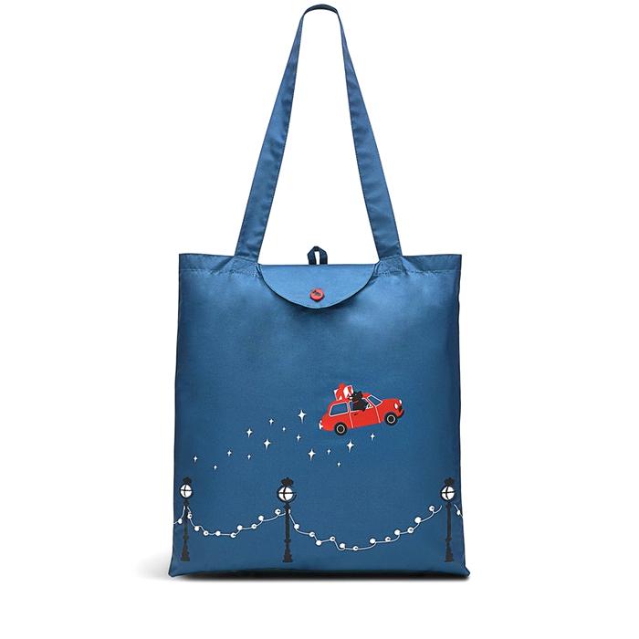  London Driving Home For Christmas, Foldaway Tote Bag