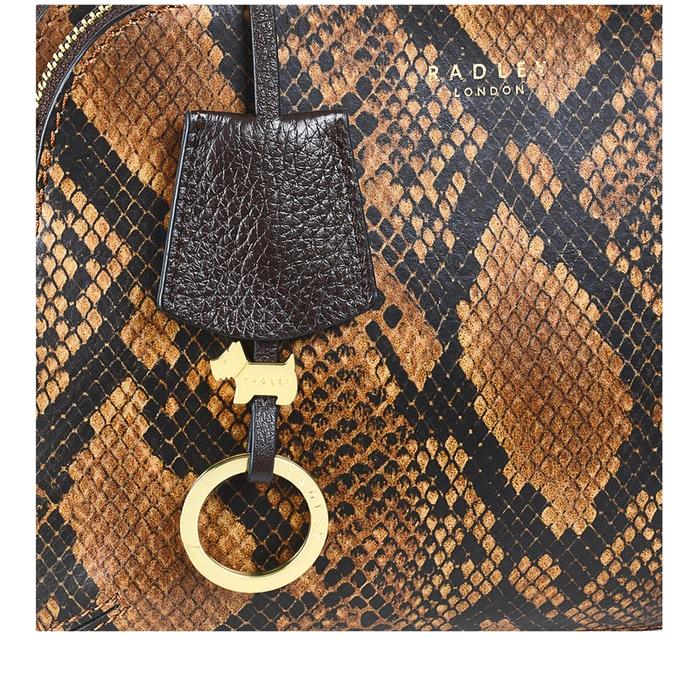  London Dukes Place - Faux Snake, Medium Zip-Top Cross Body