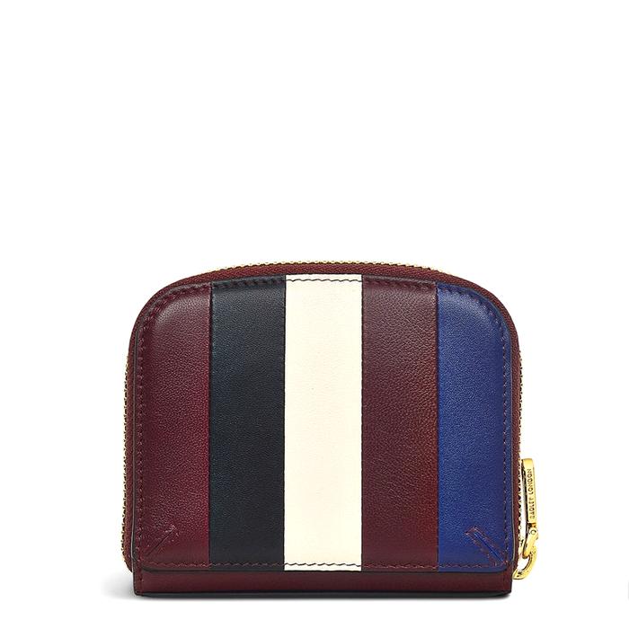  London Dukes Place - Stripe Quilt, Medium Zip Around Purse