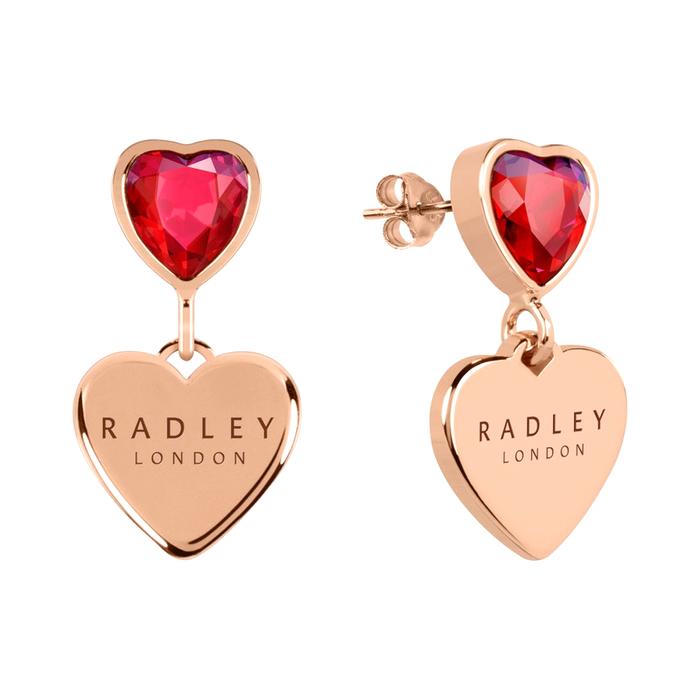  London Esher Street, Heart Drop Earrings