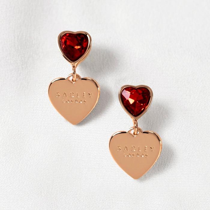  London Esher Street, Heart Drop Earrings