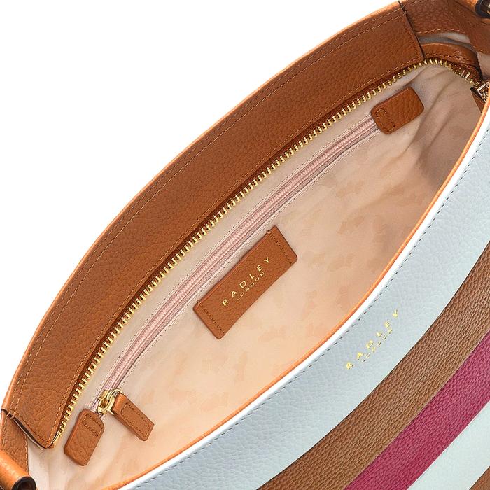  London Farringdon - Stripe, Small Ziptop Crossbody