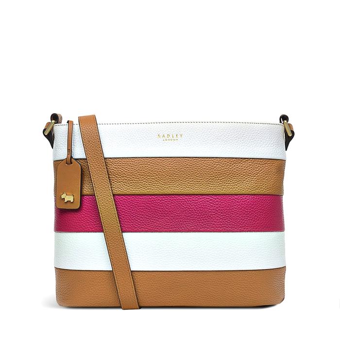  London Farringdon - Stripe, Small Ziptop Crossbody