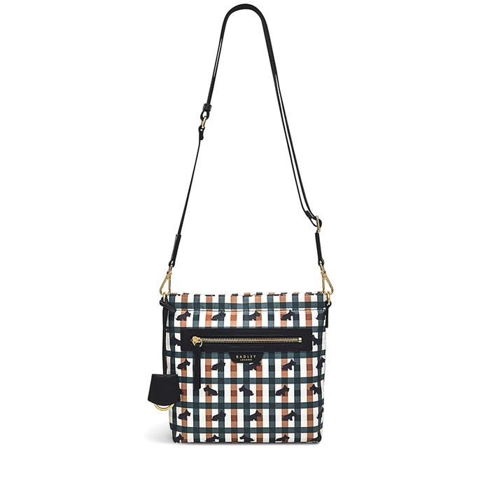  London Finsbury Park - Checked Dog, Small Zip-Top Cross Body