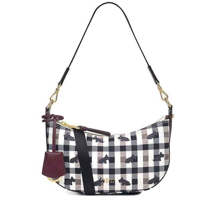  London Finsbury Park - Checked Dog, Small Zip-Top Shoulder Bag