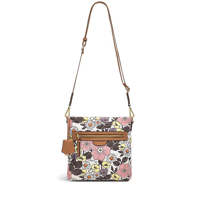  London Finsbury Park '60s Floral Quilt, Small ZipTop Cross Body Bag