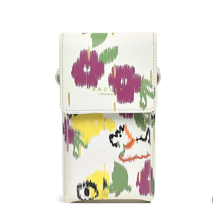  London Flower Ikat, Medium Phone Crossbody