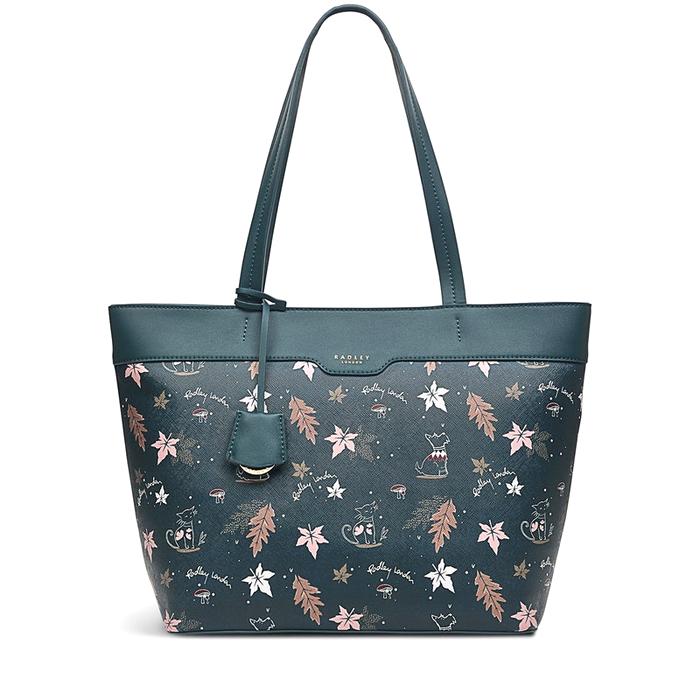  London Forest Friends, Large Zip-Top Tote Bag