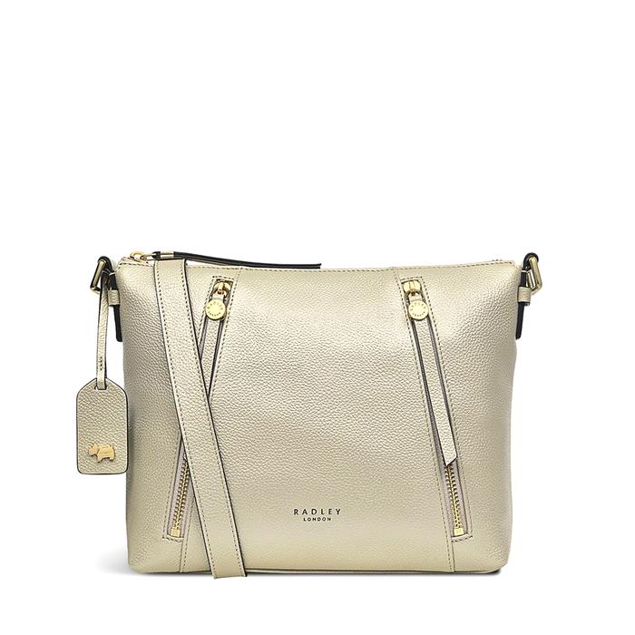  London Fountain Road - Metallic, Small Ziptop Crossbody