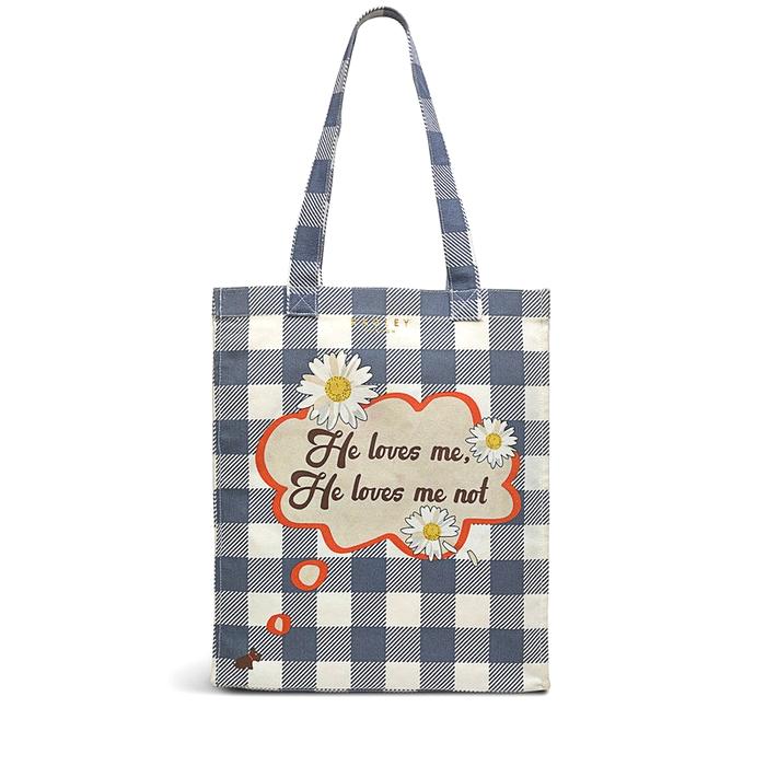  London He Loves Me, Medium Open Top Tote Bag