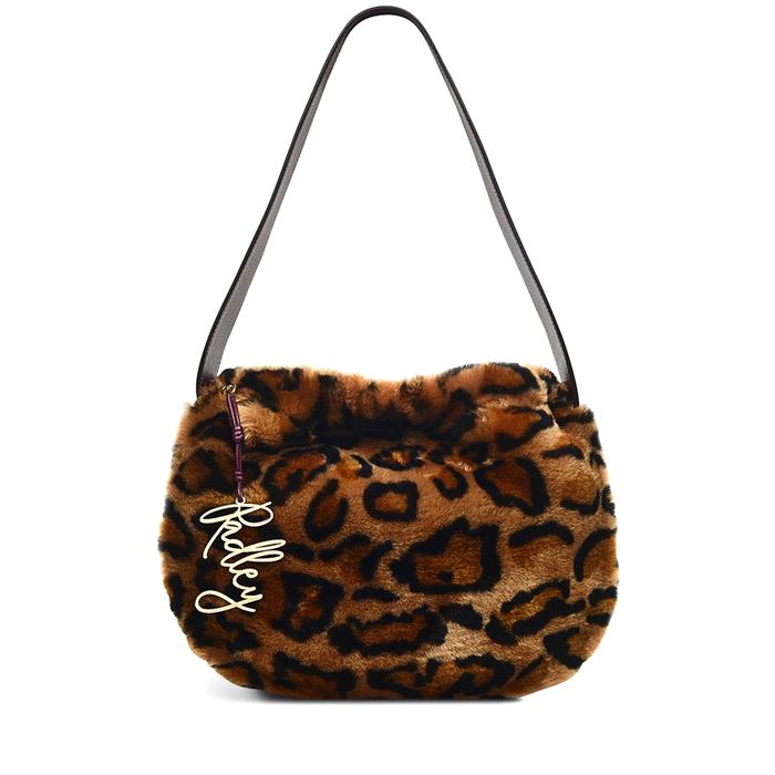  London Lewis Lane - Faux Teddy, Medium Drawstring Shoulder