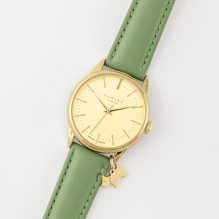  London Lewis Lane, Leather Strap Watch