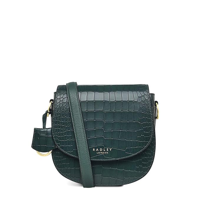  London Liverpool Street 2.0 - Faux Croc, Medium Flapover Cross Body