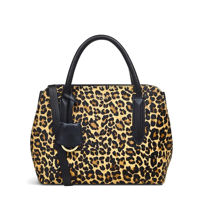  London Liverpool Street 2.0 - Faux Leopard, Small Zip-Top Multiway