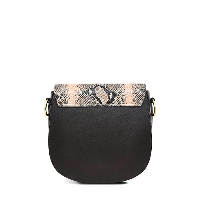  London Liverpool Street 2.0 - Faux Snake, Medium Flapover Crossbody