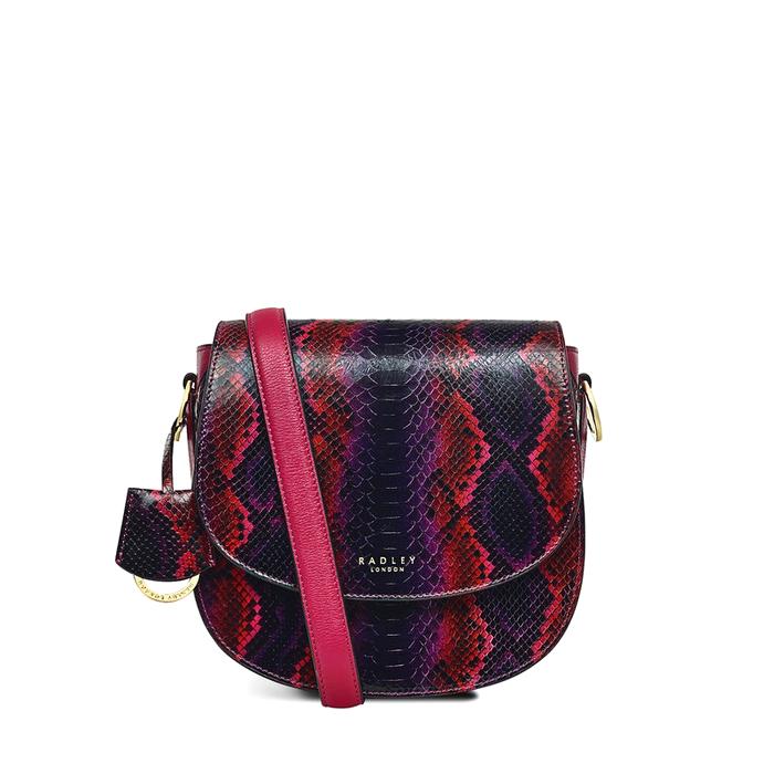  London Liverpool Street 2.0 - Faux Snake, Medium Flapover Crossbody