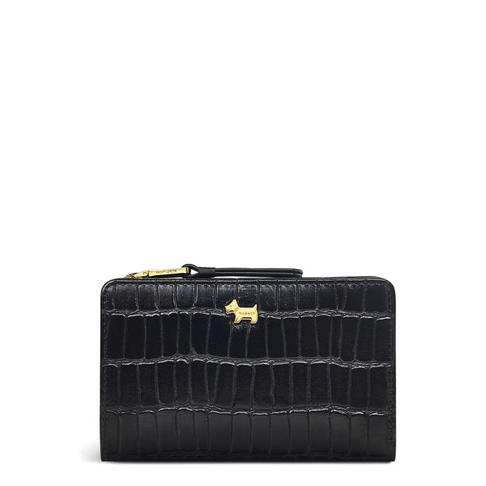  London Liverpool Street - Faux Croc, Medium Bifold Purse