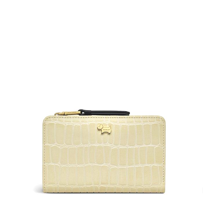  London Liverpool Street - Faux Croc, Medium Bifold Purse