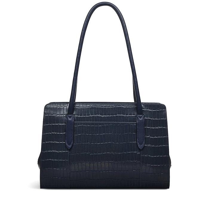  London Liverpool Street - Faux Croc, Medium Zip Around Shoulder