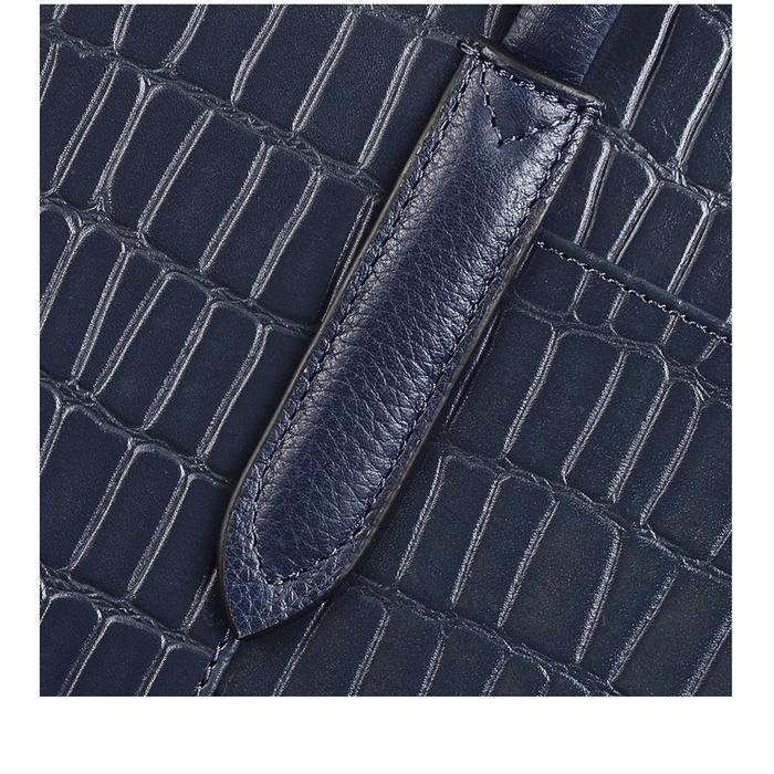  London Liverpool Street - Faux Croc, Medium Zip Around Shoulder