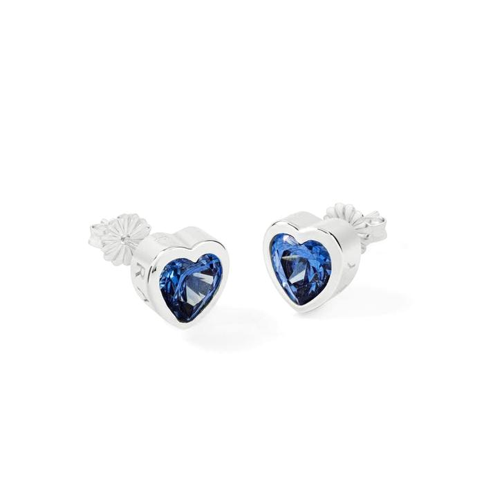  London Love Radley, Blue Stone Heart Earrings