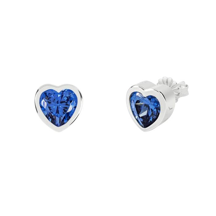  London Love Radley, Blue Stone Heart Earrings