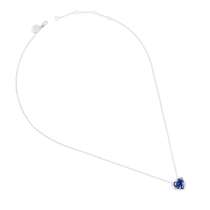  London Love Radley, Blue Stone Heart Necklace