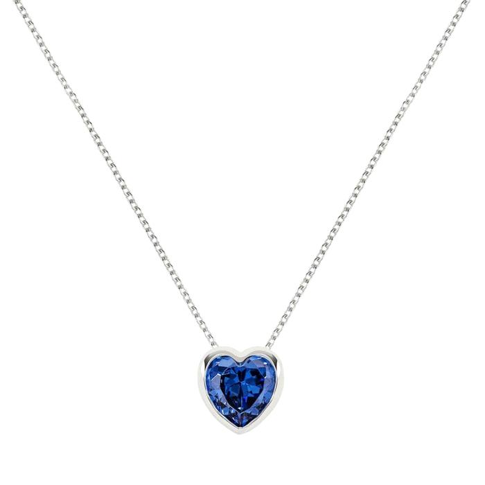  London Love Radley, Blue Stone Heart Necklace