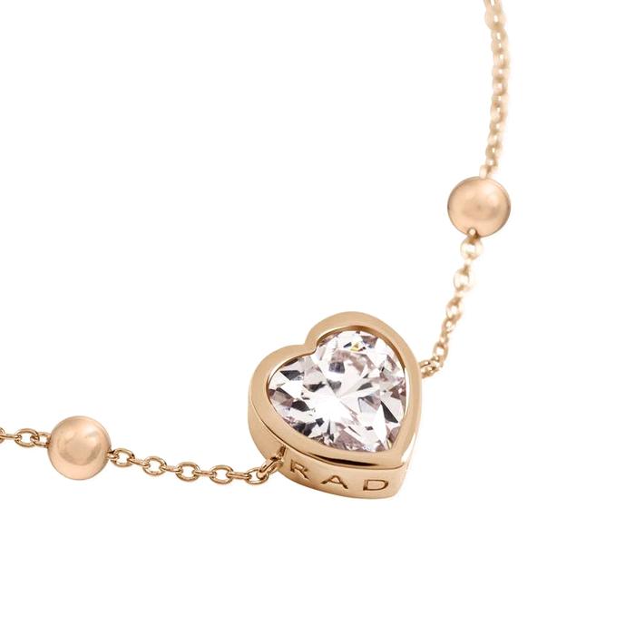  London Love Radley, Clear Stone Heart Bracelet