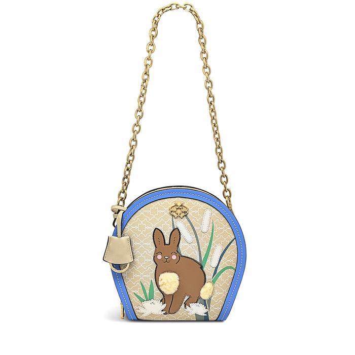  London Lunar New Year Rabbit, Small Zip-Top Shoulder