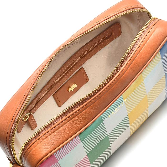  London Manor Grove - Gingham, Small Ziptop Camera Bag