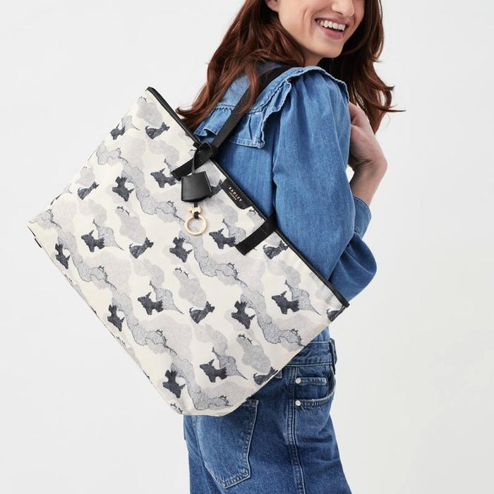  London Maple Cross - Head In The Clouds, Large Zip-Top Shoulder Bag