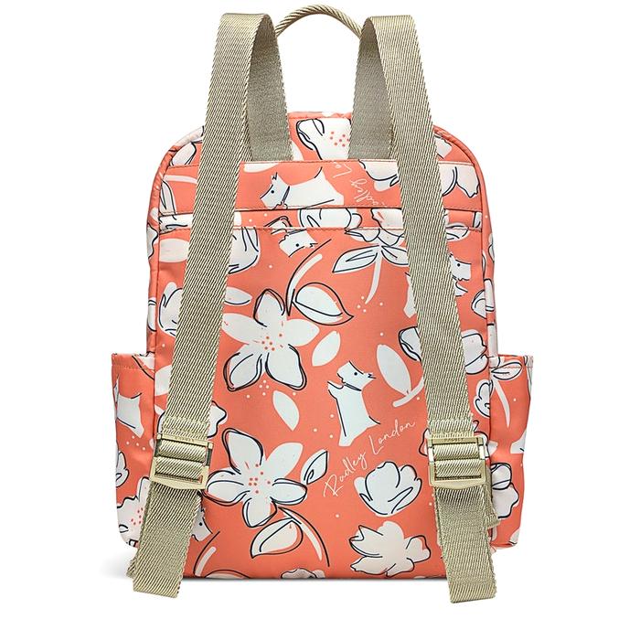  London Maple Cross - Thrift Floral, Medium Ziptop Backpack