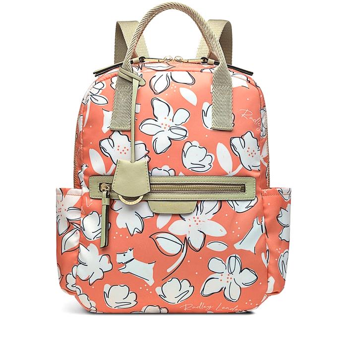  London Maple Cross - Thrift Floral, Medium Ziptop Backpack