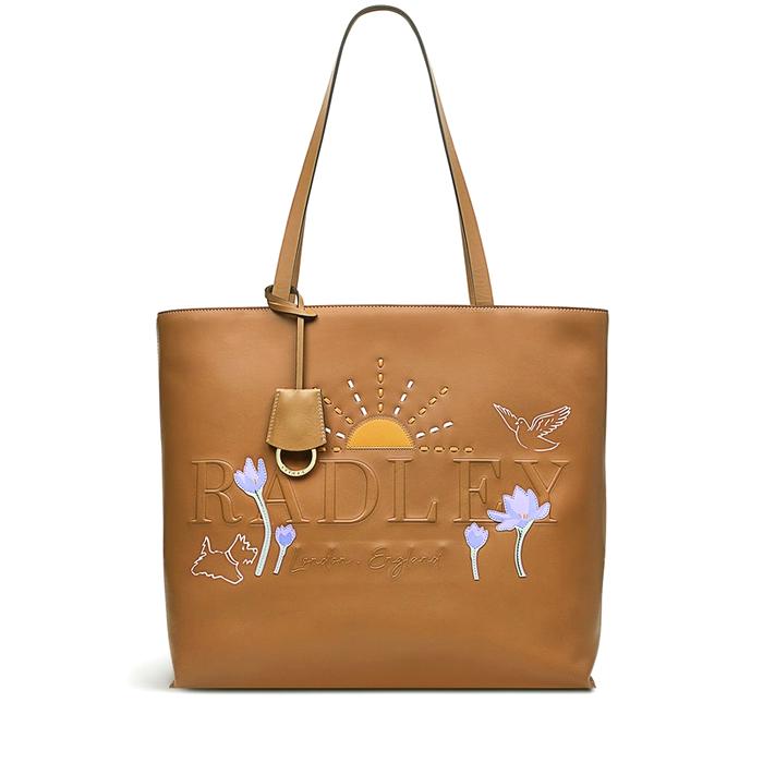  London Museum Street - Spring Bulbs, Medium Zip-Top Tote